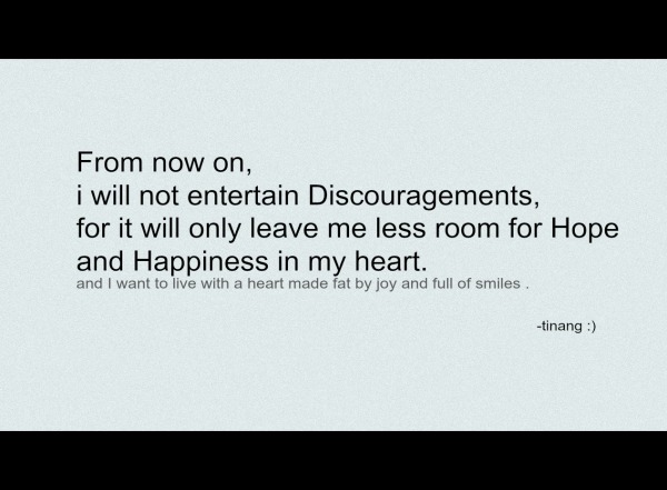 discouragements